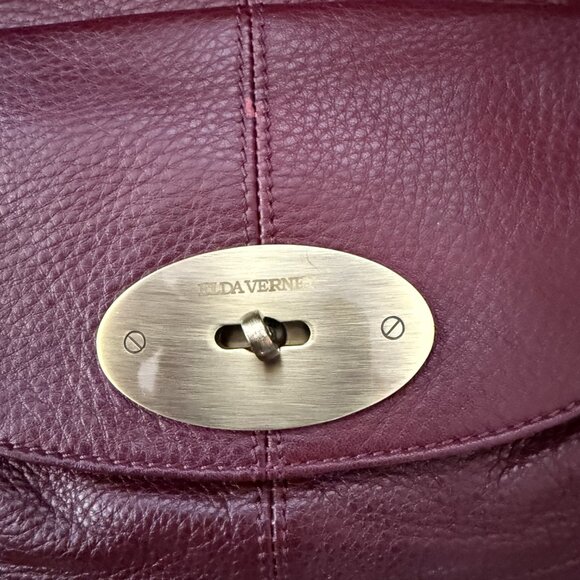 Elda Verney Burgundy Leather Bag - well loved and in beautiful condition - Picture 16 of 16